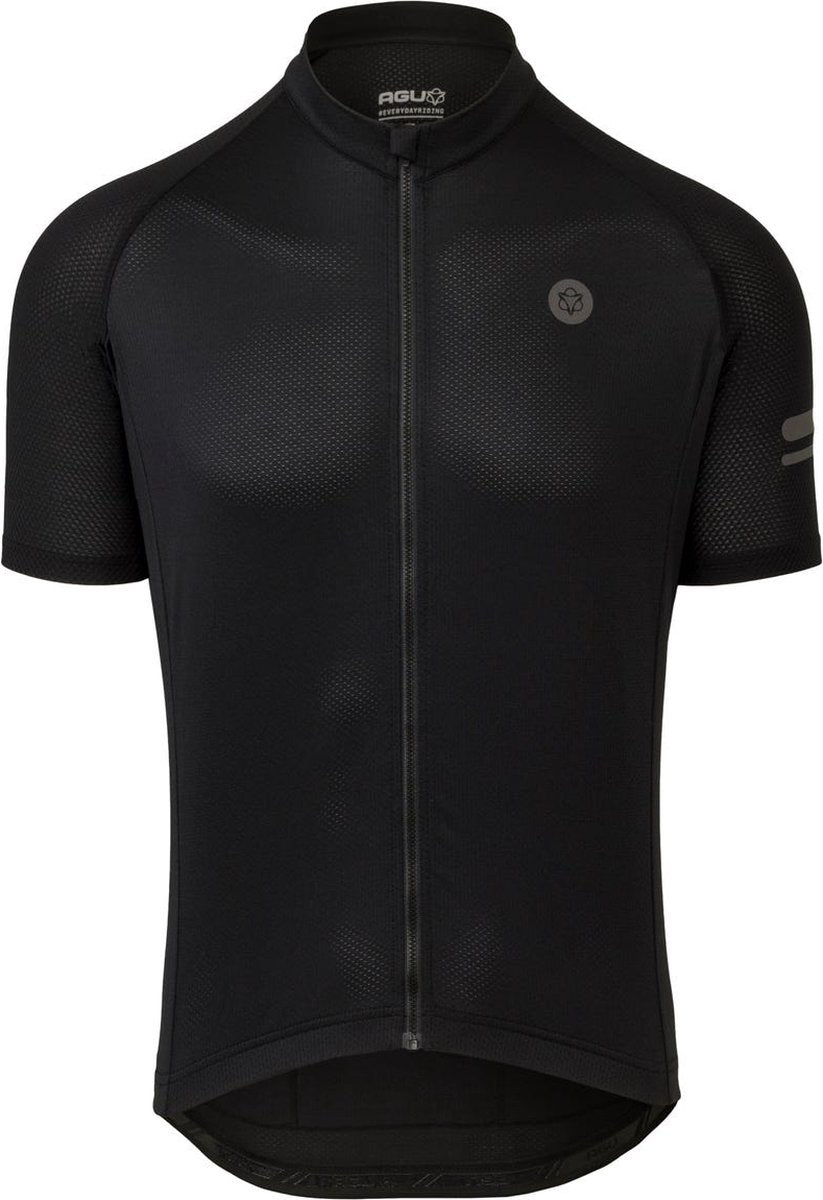 Agu essential fietsshirt heren - korte mouwen - zwart - maat m