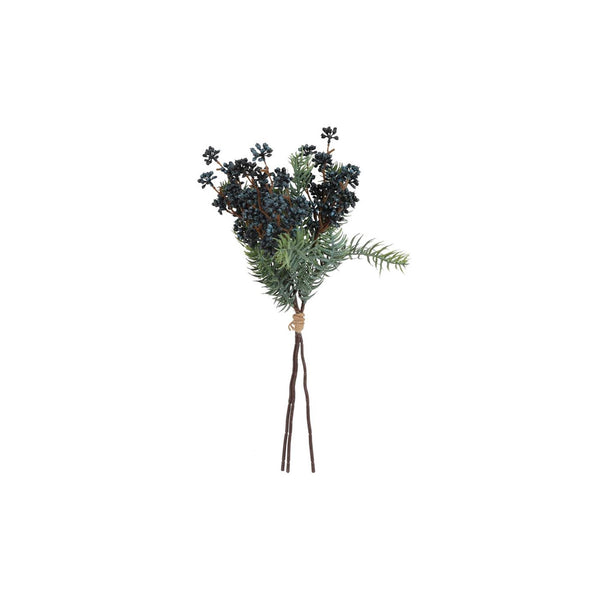 Countryfield kunsttak hedera bes blauw groen 46xh23cm