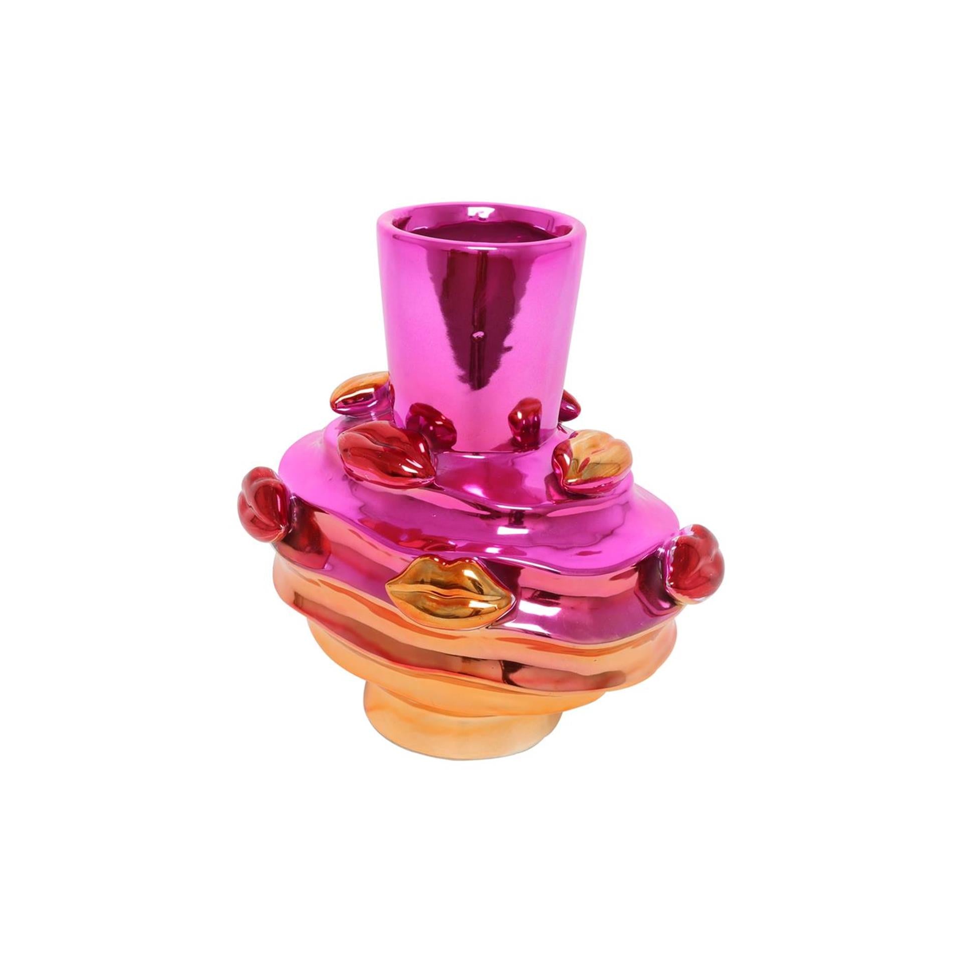 Countryfield vaas glamour s roze 25,5x20x27cm