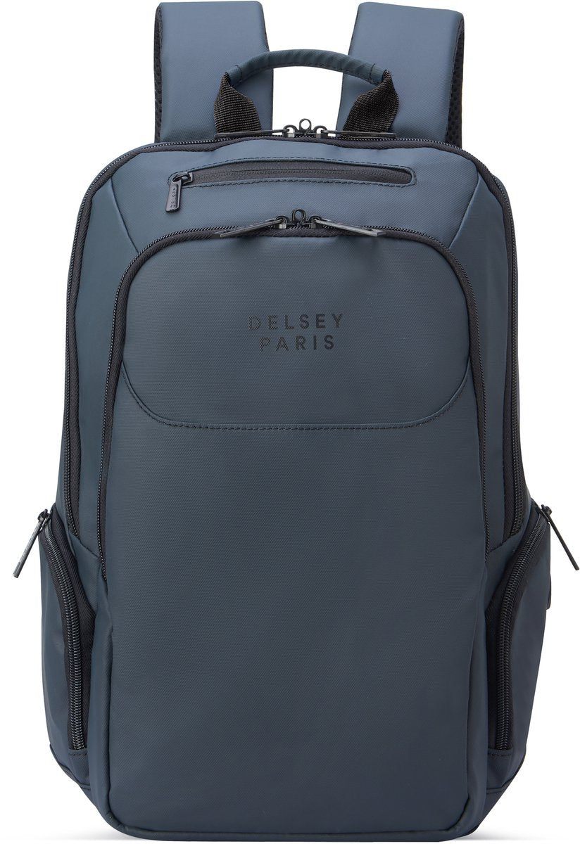 Delsey parvis plus laptop backpack - water resistant - 2 compartments - 13,3 inch - grey