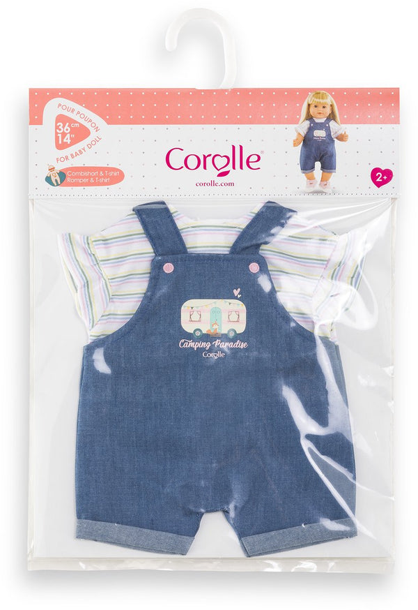 Corolle poppenoutfit jeans overall met t-shirt voor 36cm poppen. m