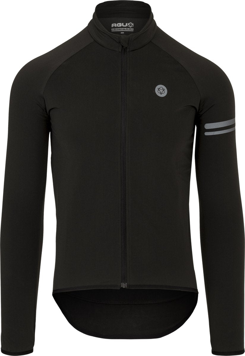 Agu thermo fietsshirt lange mouwen essential heren - zwart - s