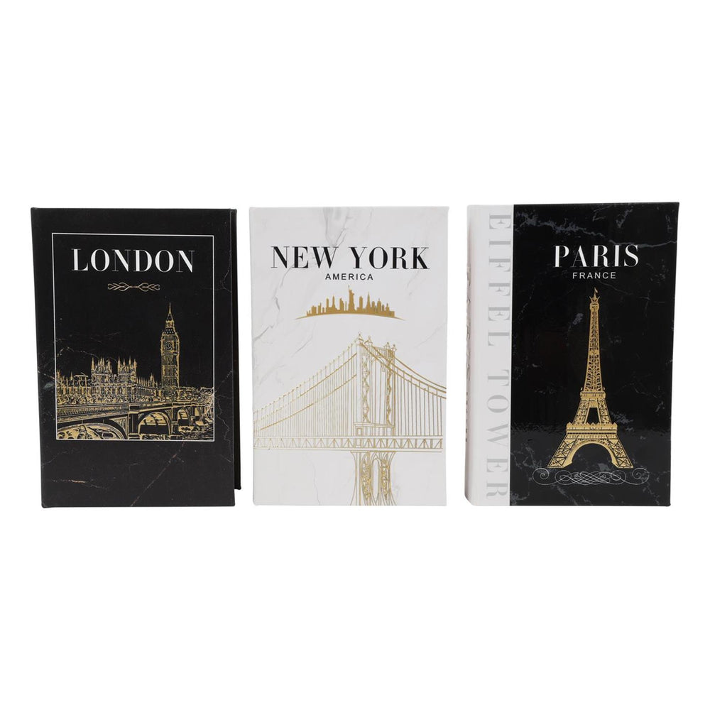 Countryfield opbergboek ny parijs londen 27x18x7cm