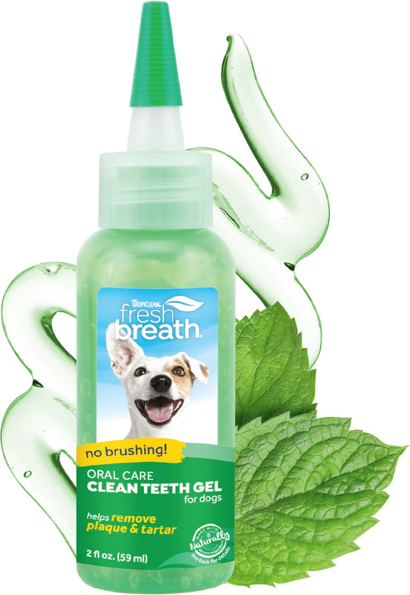 Tropiclean tandgel hond - fresh breath clean teeth gel - 59 ml
