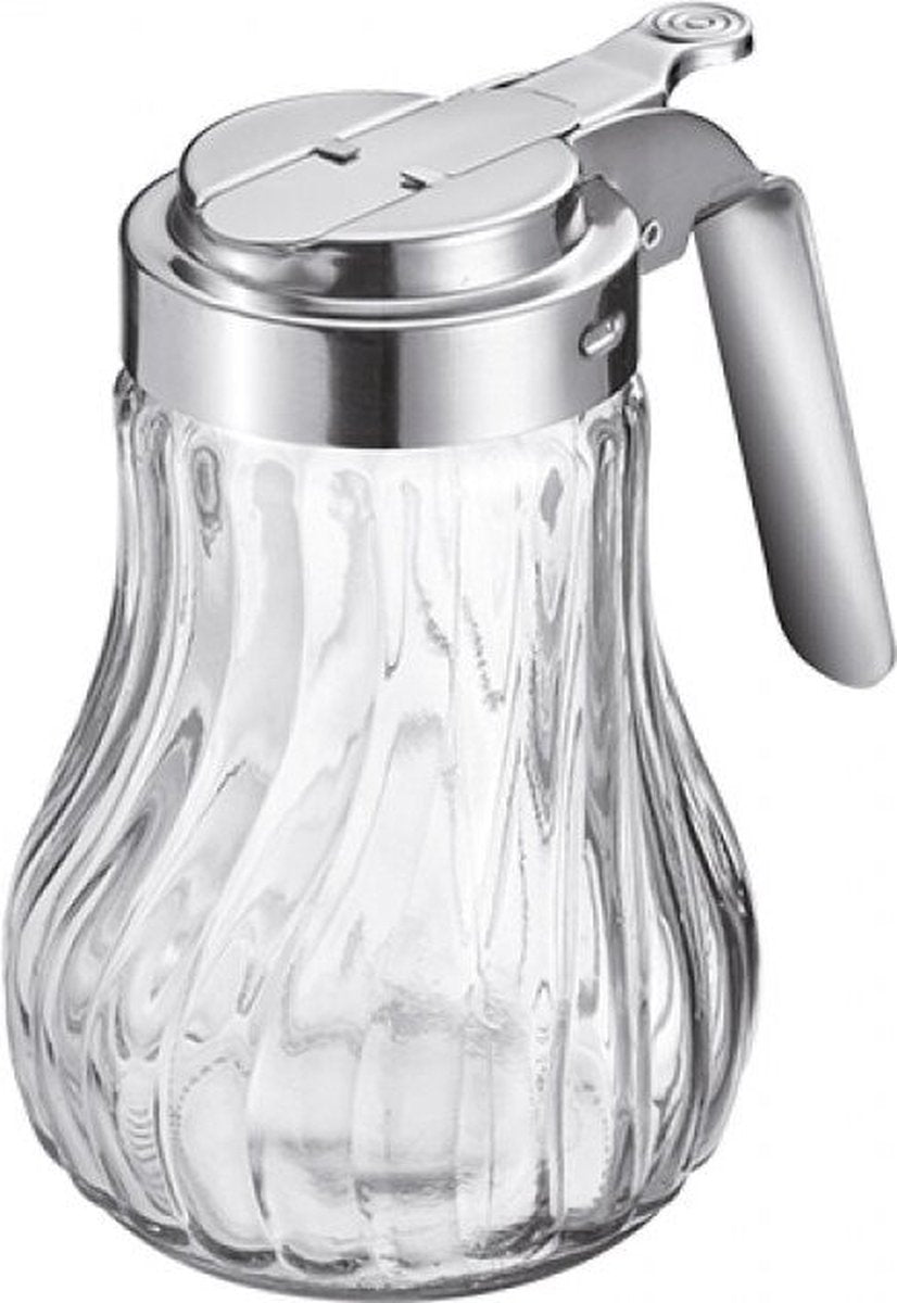 Westmark room- honingdispenser, inhoud: 250 ml, glas roestvrij staal, berlin, doorzichtig zilver, 65302260