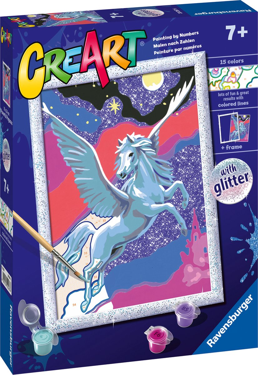 CreArt Schilderen op Nummer - Krachtige Pegasus