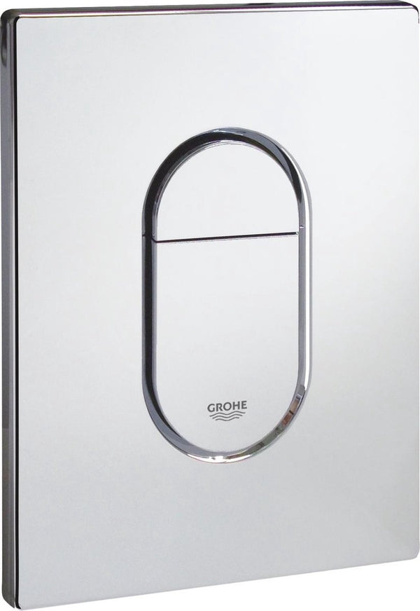 Grohe arena cosmopolitan bedieningspaneel toilet - dual flush - kunststof - chroom