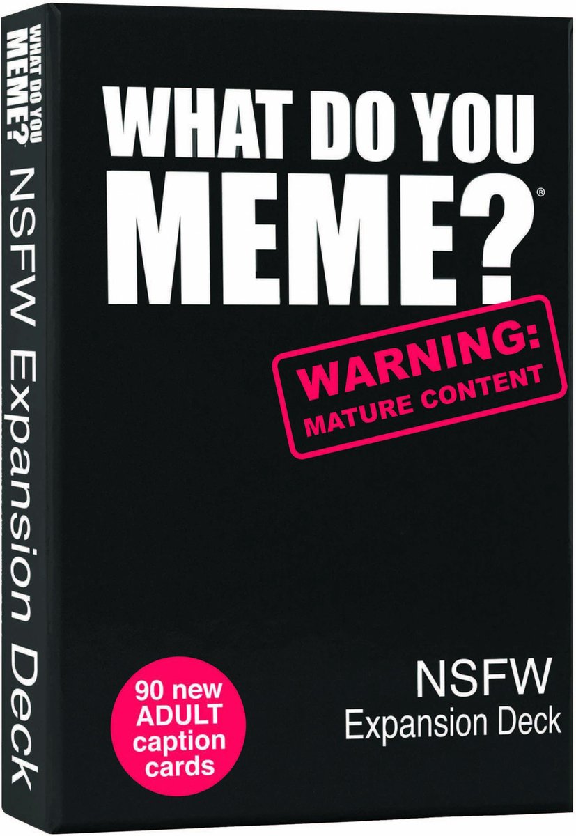 Megableu what do you meme? nsfw pack uitbreiding - engelstalige versie - party spel