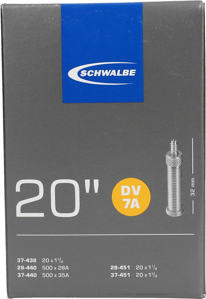 Chambre à air Schwalbe DV7A 20 28 37-438 451 - valve 32mm
