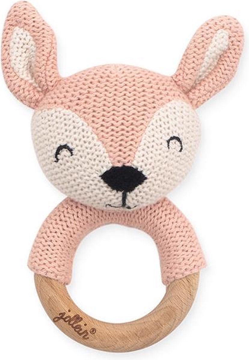 Jollein bijtring deer - pale pink