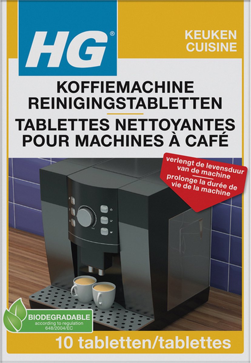 Hg 6x koffiemachine reinigingstablet (10 tabletten)