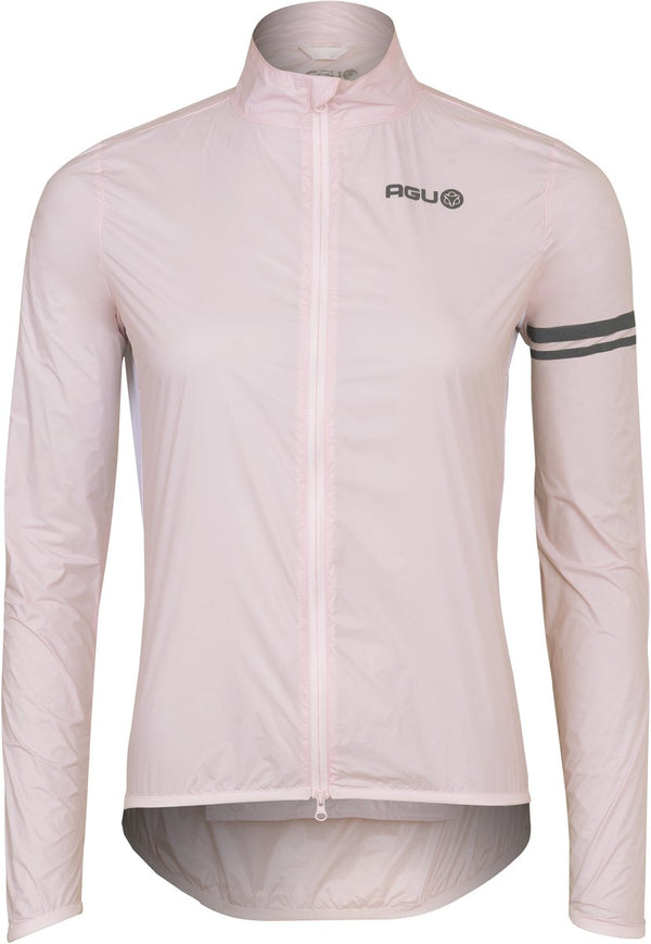 Agu windjack essential dames - pink frost - winddicht en waterafstotend xl