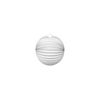 Globos papieren lantaarn rond wit, 25cm