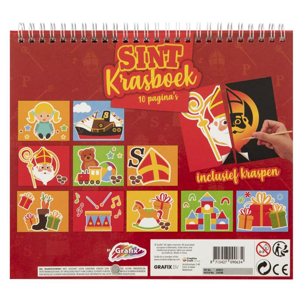 Grafix sint krasboek maak de tekening af