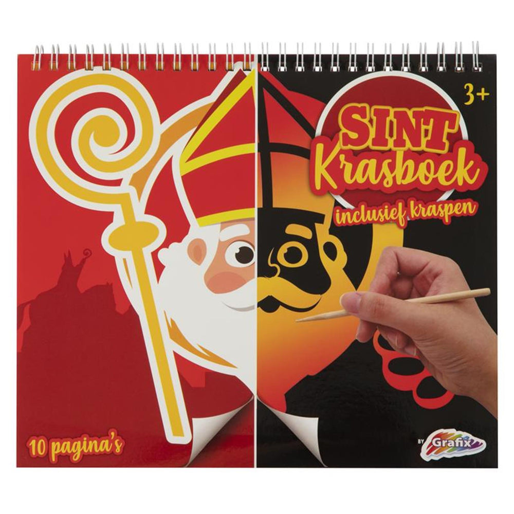 Grafix sint krasboek maak de tekening af