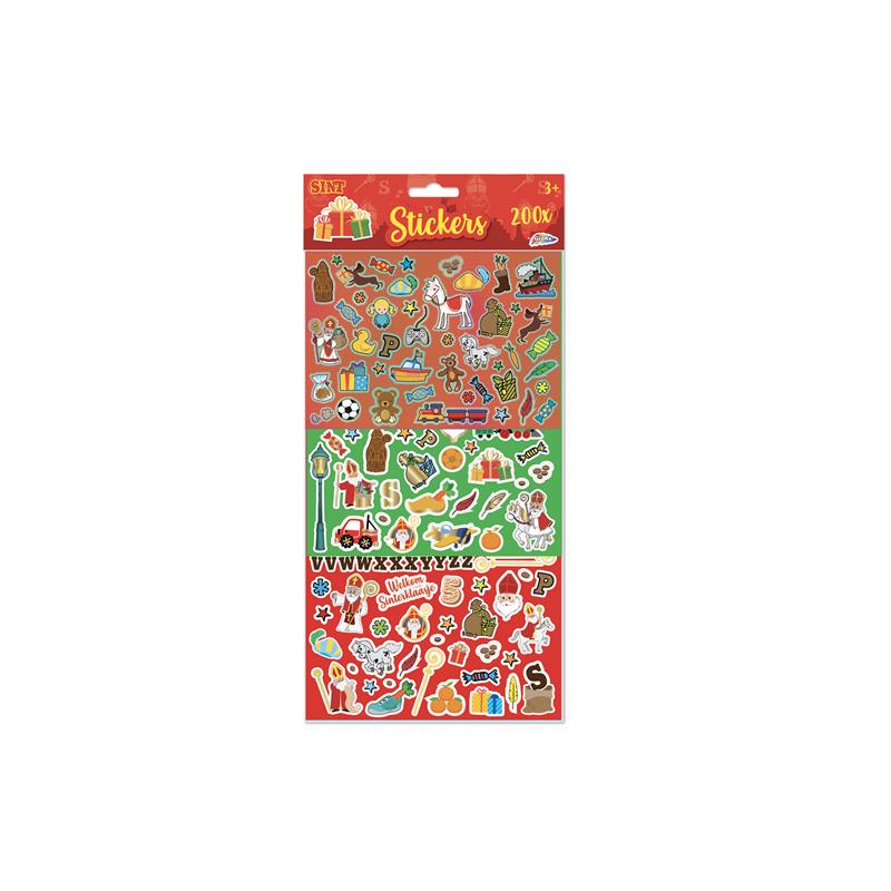 Grafix sint stickerset 200-delig 30x17cm