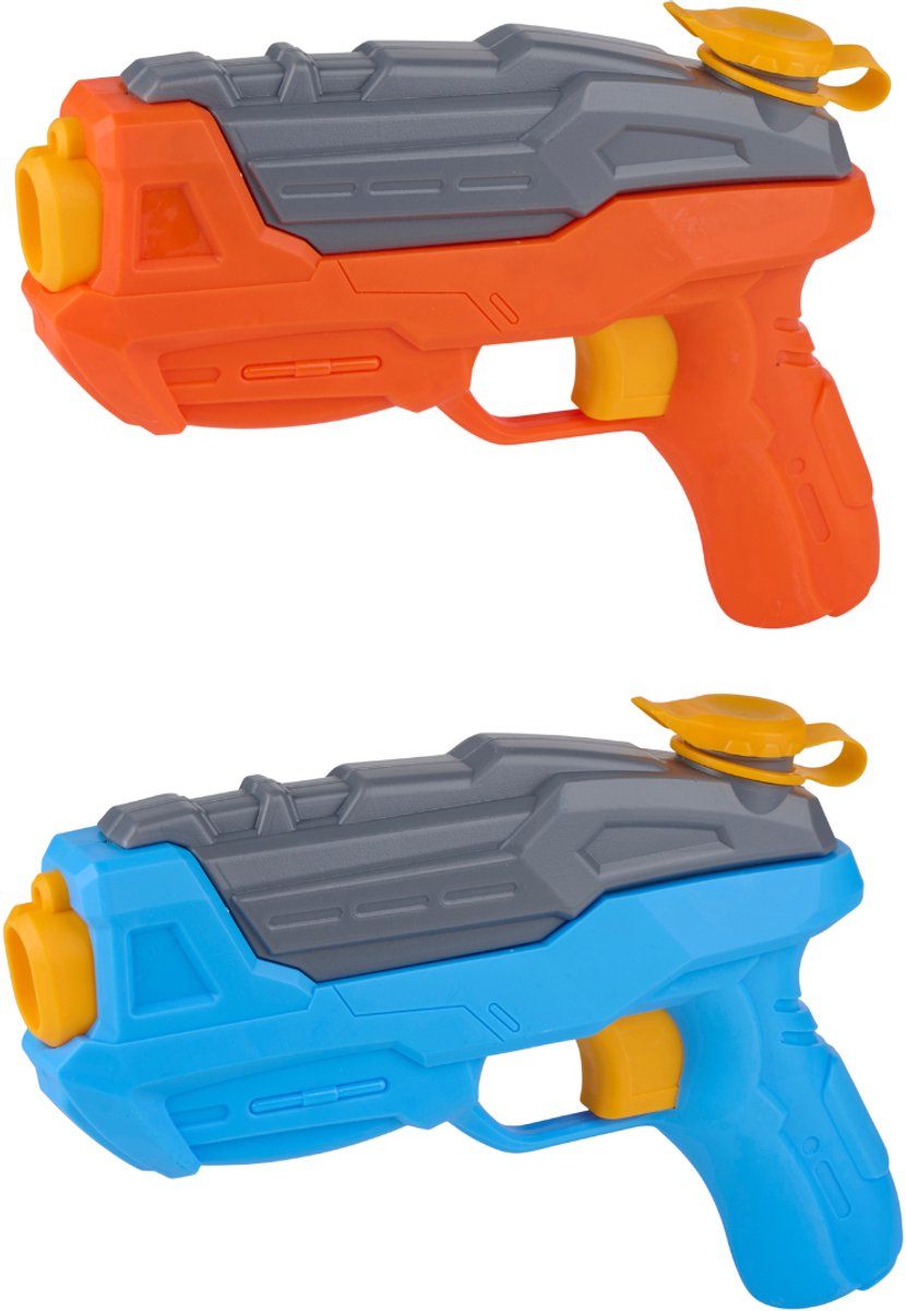 Eddy toys waterpistool 170 ml - water gun space - kinderen zomer speelgoed - oranje of blauw - 1 willekeurige kleur