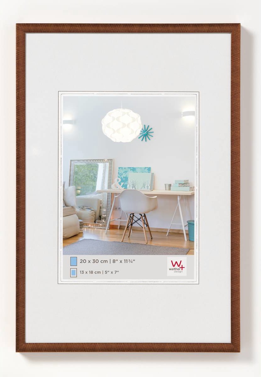 Walther new lifestyle - kunststof lijst - fotoformaat 50x60 cm - brons