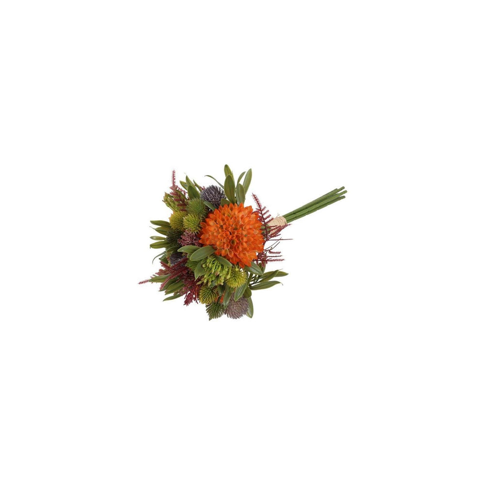 Countryfield kunstboeket dhalia mix oranje 25x25x36cm