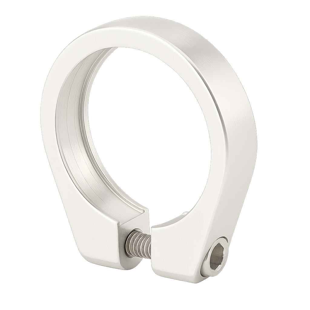 Zadelpenklem ø34.9 aluminium met inbusbout -