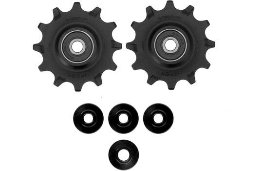 Trivio - derailleurwieltjes 12 12t stainless lagers