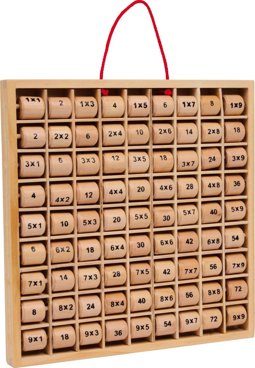 Small foot - wooden multiplication table 1x1