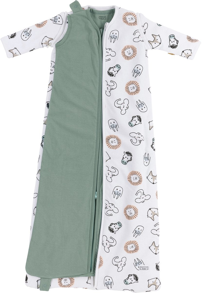 Meyco baby animal baby slaapzak 4 seizoenen - multicolour - 3.0 tog