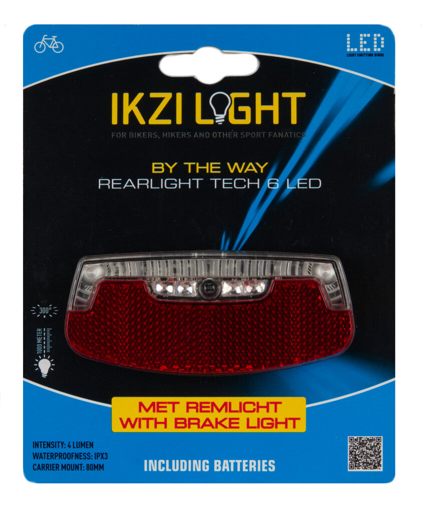 Ikzi feu arrière voiture 6 leds + feu stop au passage batterie