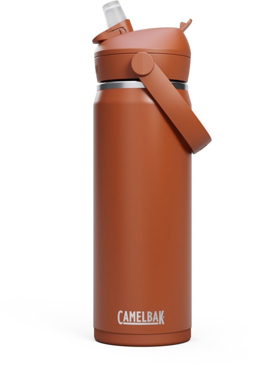 Camelbak thrive flip straw - vacuum insulated - rvs isolatie drinkfles - 600 ml - rood (sierra red)