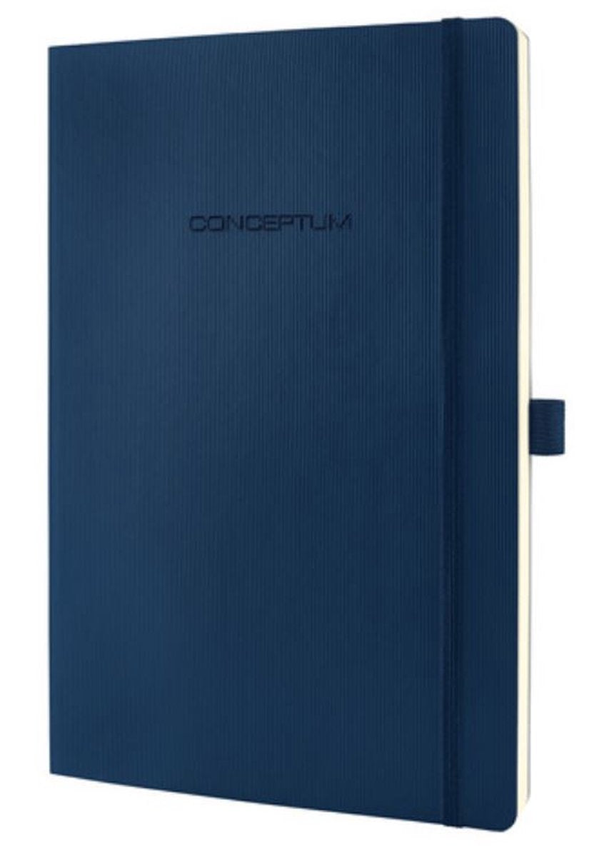 Sigel - notitieboek - conceptum pure - a4 - softcover - blauw - 194 pagina's - 80 grams - lijn - si-co317