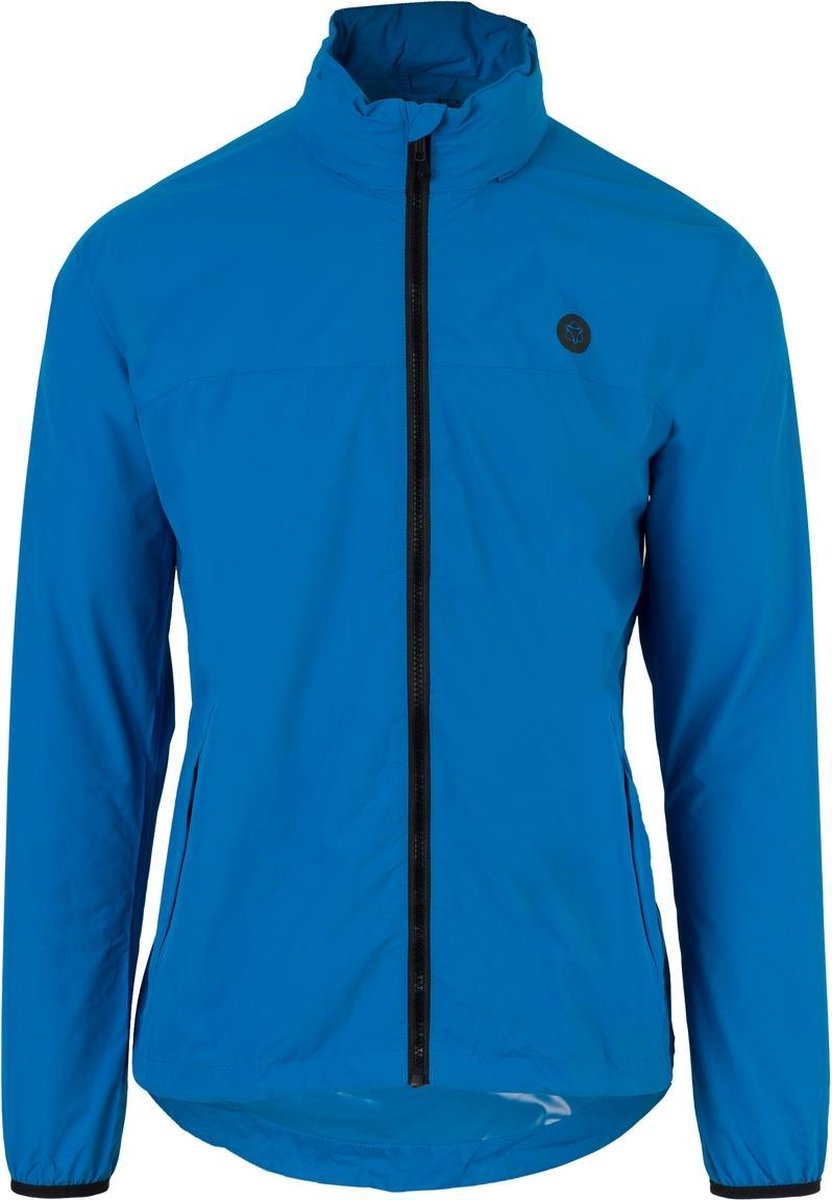 Agu go regenjas essential - regenjas dames heren - ademende en waterdichte regenjas - fietsjack - blauw - xxxl