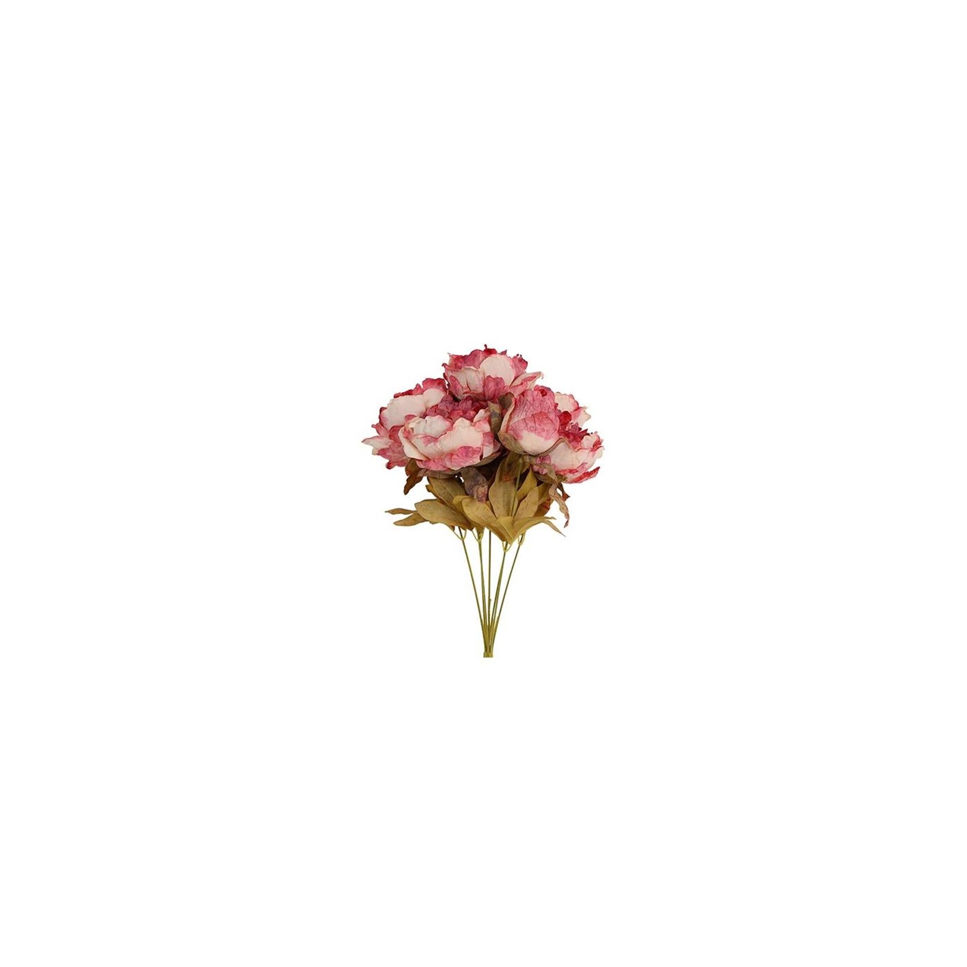 Countryfield kunstbloem peaonia pia roze zijde h46cm