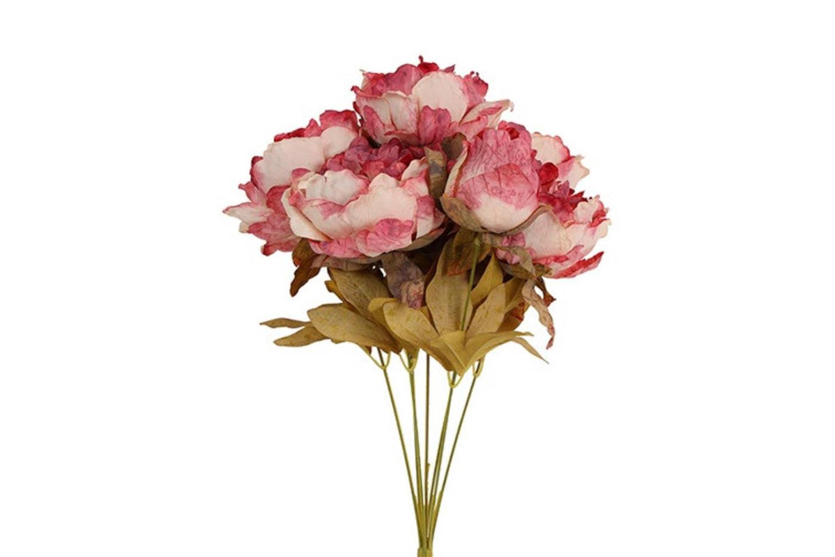 Countryfield kunstbloem peaonia pia roze zijde h46cm