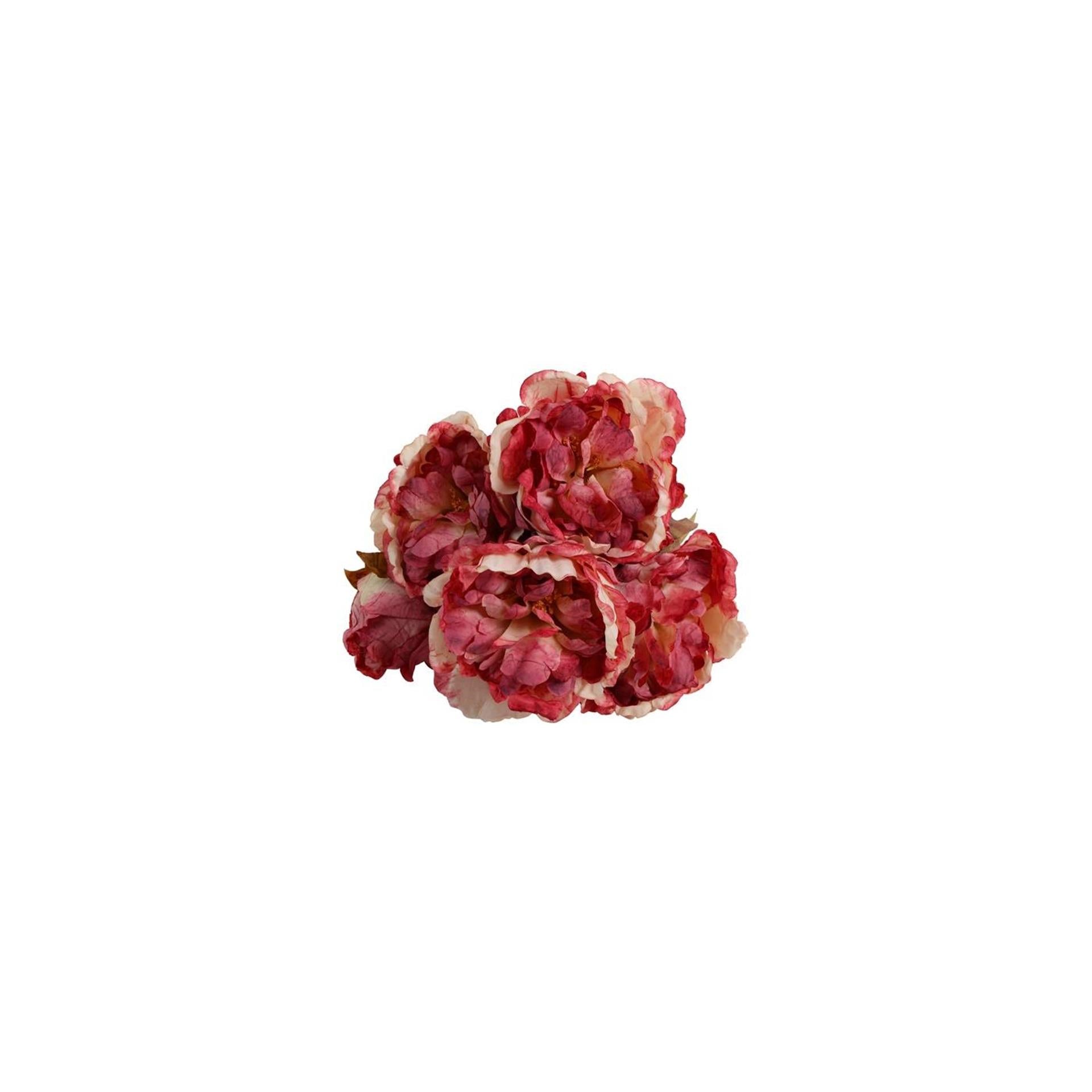 Countryfield kunstbloem peaonia pia roze zijde h46cm