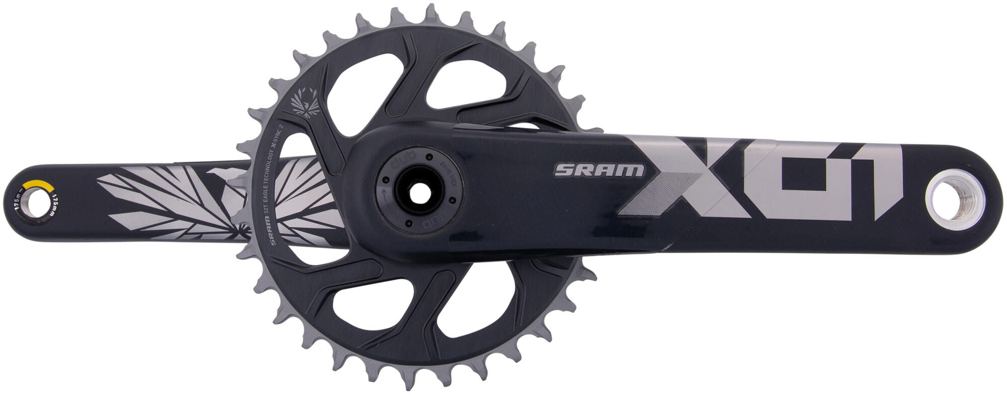 Sram crankstel x01 eagle crankset x01 eagle 32t boost 175mm lunar po.