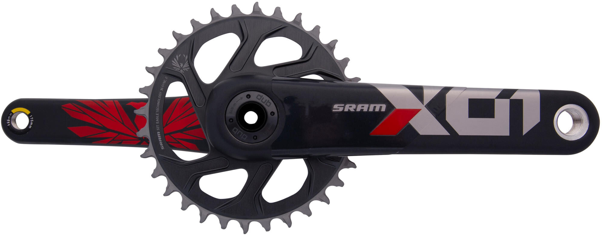 Sram crankstel x01 eagle crankset x01 eagle 32t super boost+ 175mm