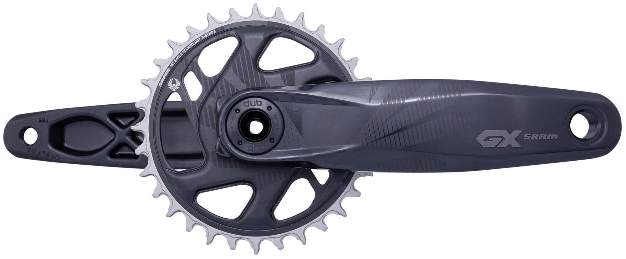 Sram crankstel gx eagle crankset gx eagle 32t super boost+ 165mm