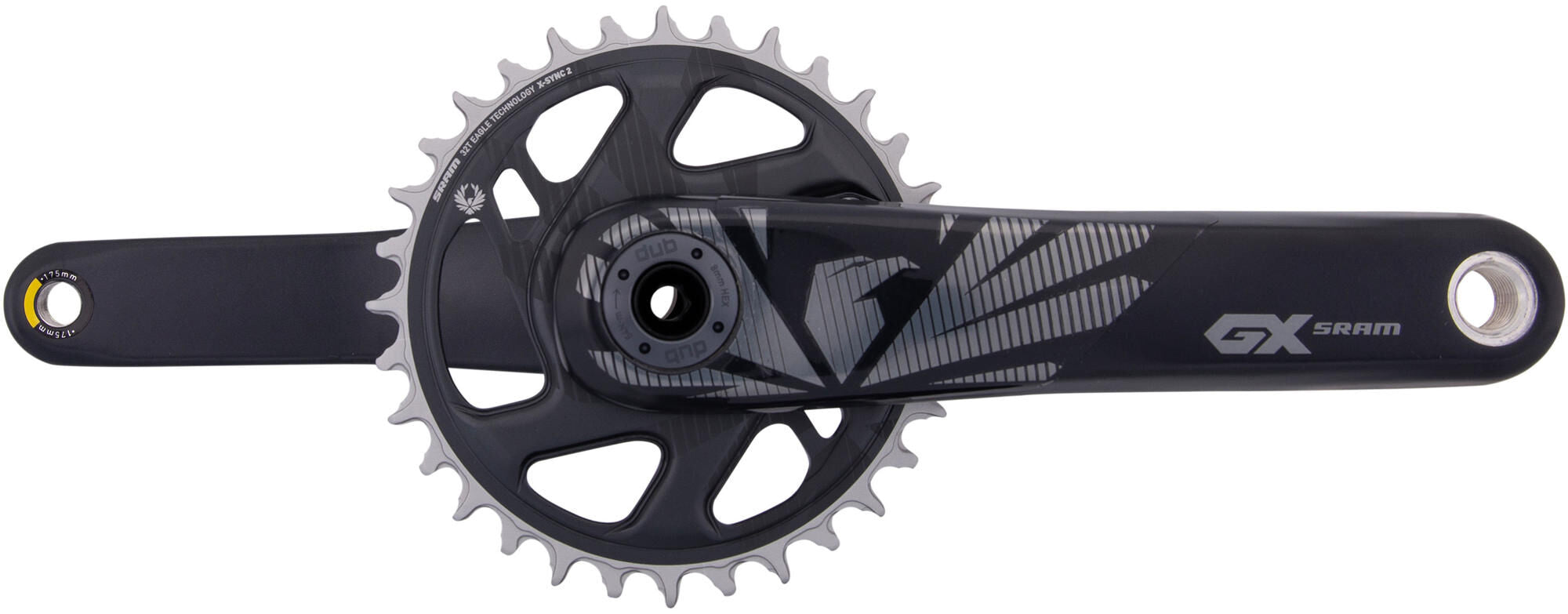 Sram crankstel gx eagle carbon crankset gx eagle carbon 32t boost 175mm