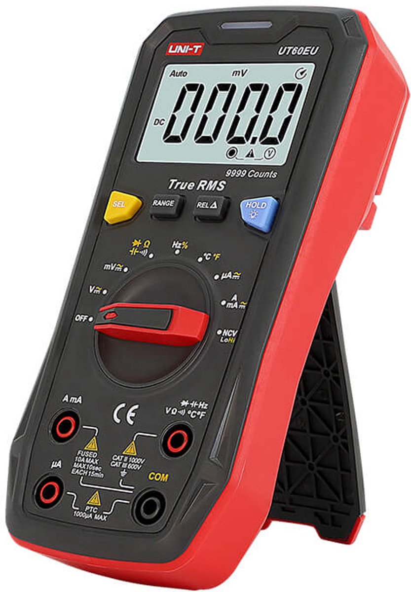 Uni-t ut60eu – digitale multimeter – true rms – 9999 counts – cat iii 600 v