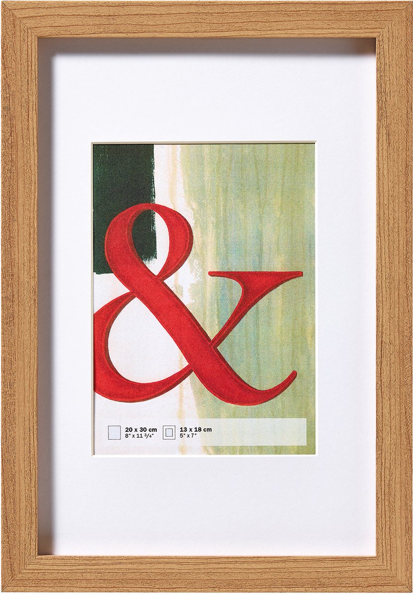 Walther stockholm - mdf houten lijst- fotoformaat 15x20 cm - beuken