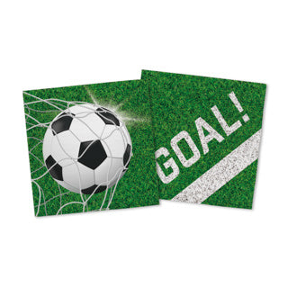 Globos voetbal servetten 20 stuks 33x33 cm | 4 stuks