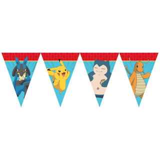 Pokemon papieren vlag banner