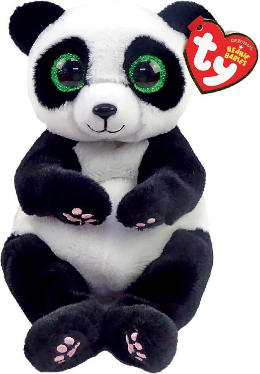 Ty beanie knuffel baby's panda ying 15 cm