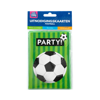 Voetbal uitnodigingskaarten