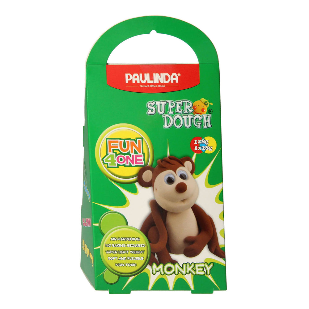 Paulinda super dough diertje kleien - 2 kleuren klei