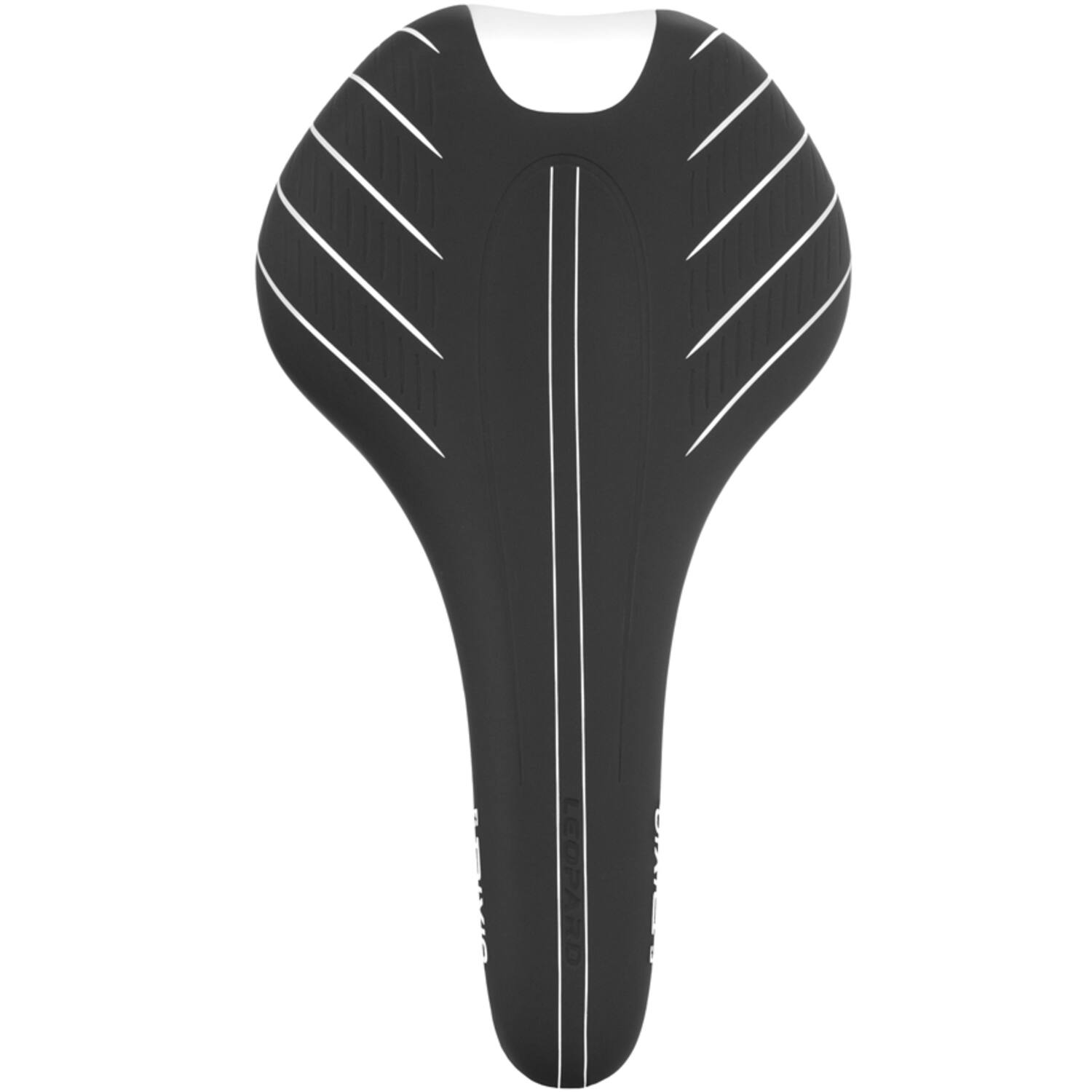 Trivio - leopard fietszadel zwart