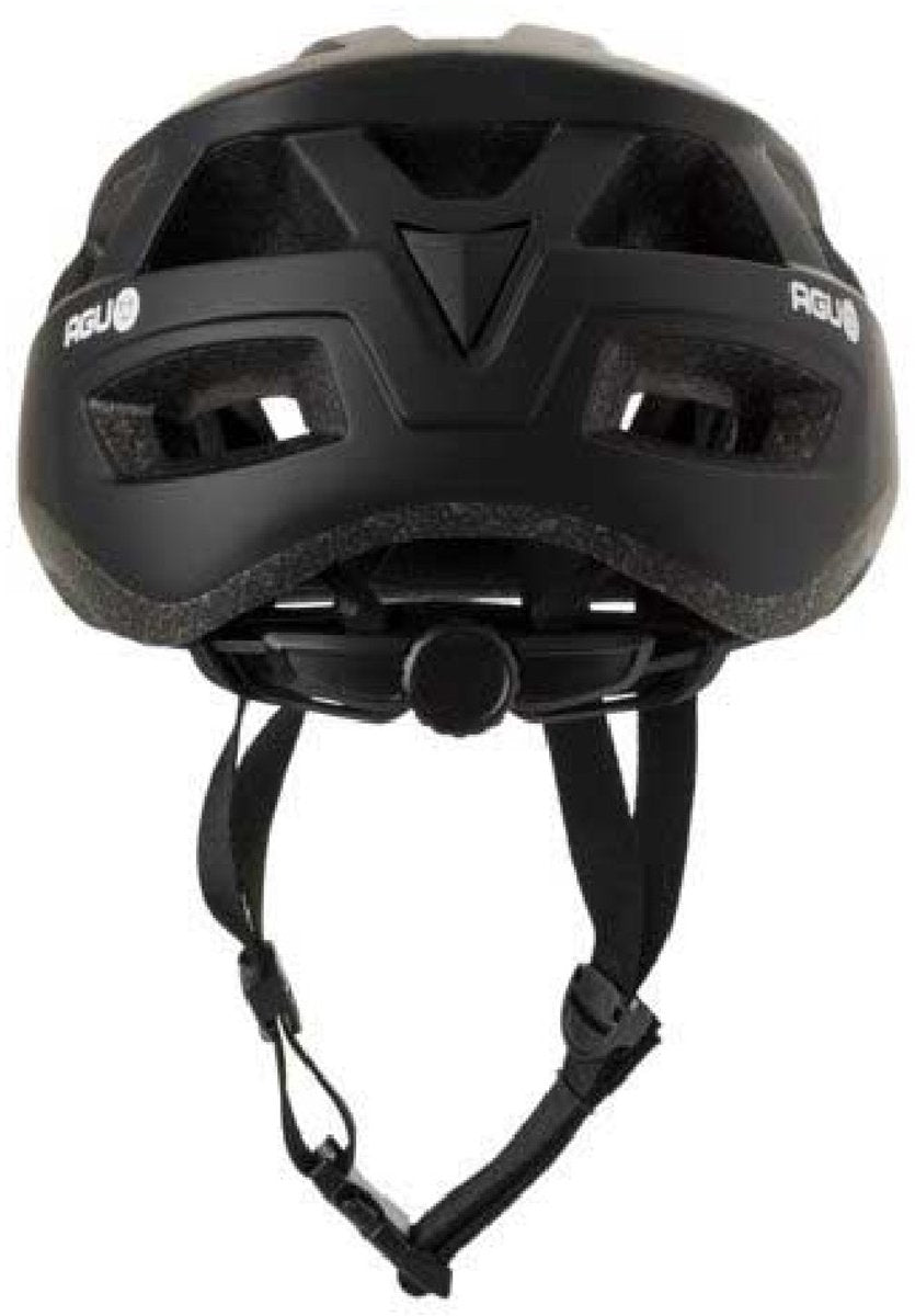 Agu attivo - fietshelm - in-mould helm - unisex - zwart - 54-58cm - 18 ventilatieopeningen - direct-dial systeem - gerecycled materiaal s m