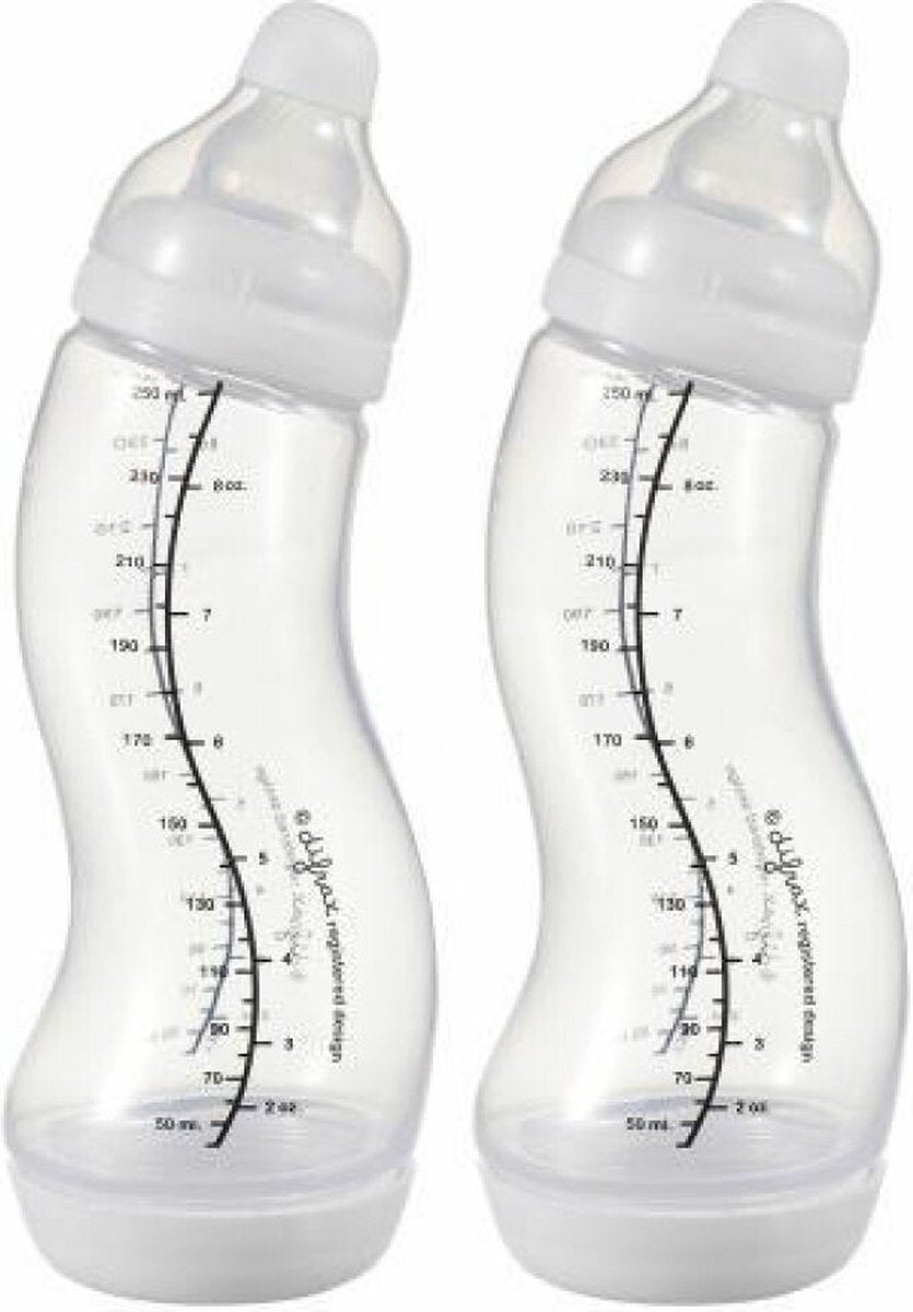 Difrax baby fles small - 250 ml - 2 stuks
