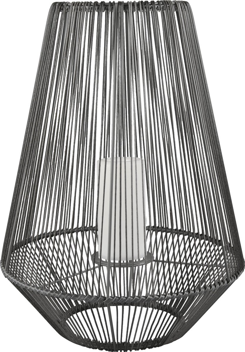 Rl live your light reality mineros - tafellamp - grijs - incl. 1x smd 0,2w - solar - zonne energie - snoerloos - oplaadbaar - buitenverlichting - ip44