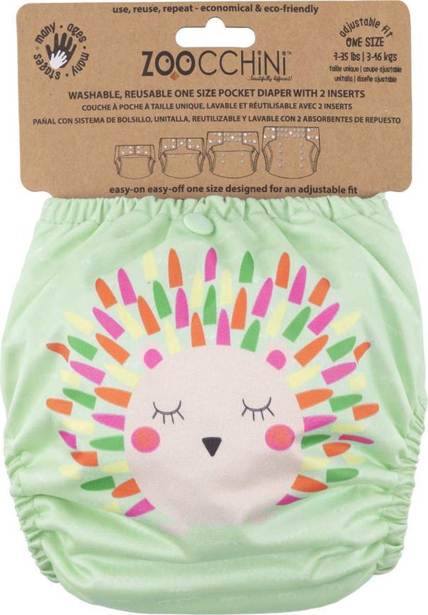 Zoocchini herbruikbare luier - harriet the hedgehog